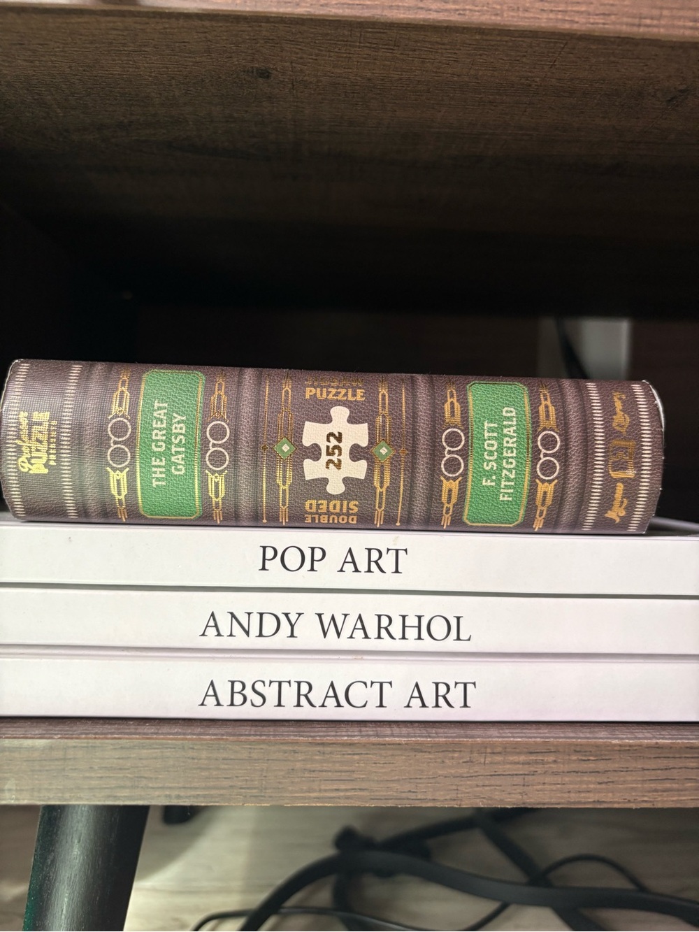 The Great Gatsby Decorative Book Box - Brown and Green